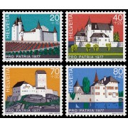 Suiza Switzerland 1026/29  1977 Pro patria Castillos suizos MNH