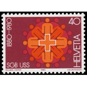 Suiza Switzerland 1115 1980 Cent. de la Unión Sindical suiza Símbolo MNH