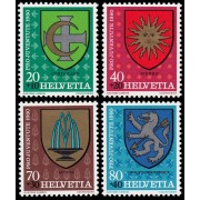 Suiza Switzerland 1117/20 1980 Por la juventud Escudos comunales MNH