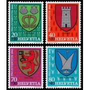 BA1/S Suiza Switzerland 1139/42 1981 Por la juventud Escudos comunales MNH