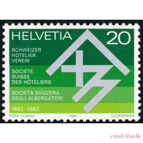 VAR1/S Suiza Switzerland  1143 1982  Cent. de la Sociedad suiza de hoteleros MNH