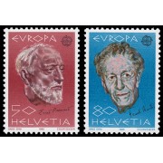 Suiza Switzerland 1223/24 1985 Europa Año europeo de la música Retratos de músicos MNH