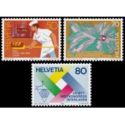 Suiza Switzerland 1230/32 1985 Aniversariso y acontecimientos MNH