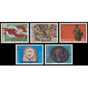 Suiza  Switzerland 1237/41 1986 Aniversarios diversos MNH