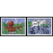 Suiza Switzerland 1274/75 1987 Europa Arquitectura moderna MNH