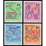 Suiza Switzerland 1309/12 1988 Por la juventud Desarrollo del niño MNH