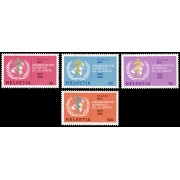 Suiza Switzerland Servicios 446/49-S 1975 OMS Logo MNH