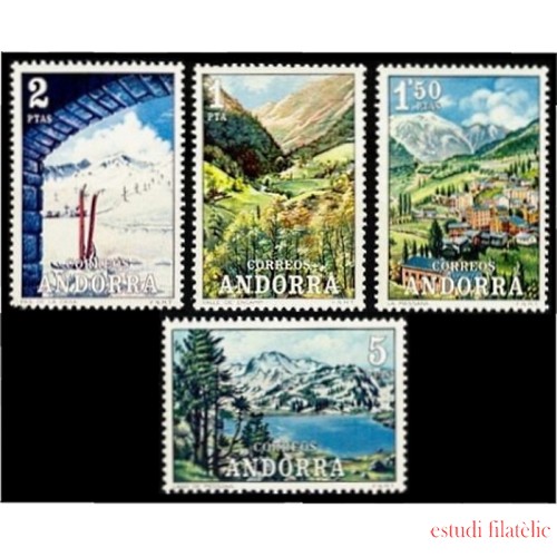 Andorra española 73/76 1972 Paisajes MNH 