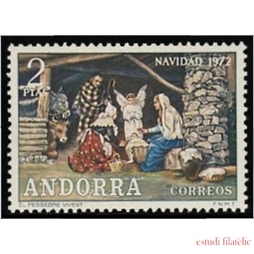 Andorra española 79 1972 Navidad MNH 