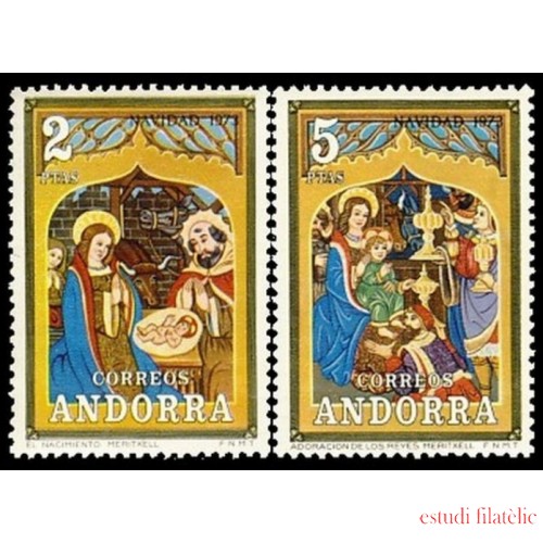 Andorra Española 87/88 1973 Navidad 73 MNH 