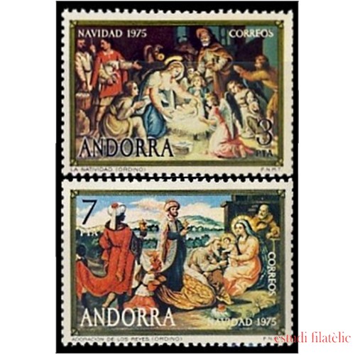 Andorra Española 100/01 1975  Navidad 75 MNH 