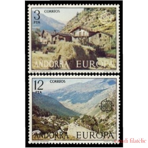 Andorra Española 108/09  1977 Europa MNH 