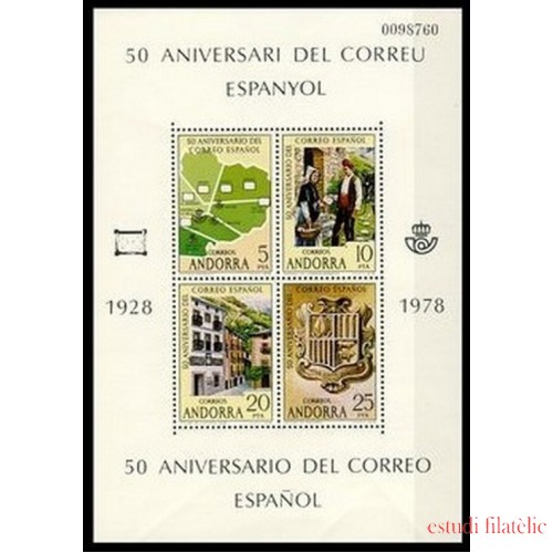 Andorra Española 116  HB 1978 Correos MNH 