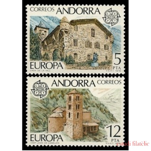 Andorra Española 117/18 1978 Europa MNH 