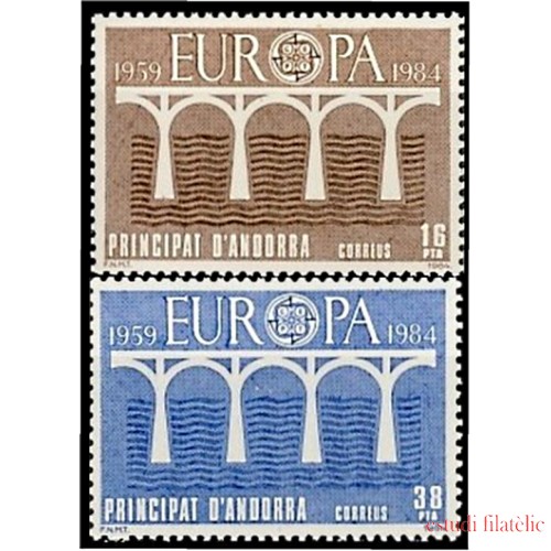 Andorra Española 179/80 1984 Europa MNH 