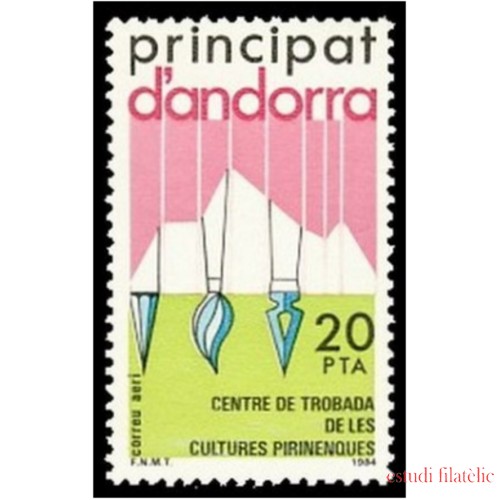 Andorra Española 182 1984 Centro de encuentros de cultura pirenaica MNH 