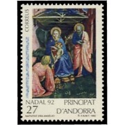 Andorra Española 234 1992  Navidad 92 MNH 