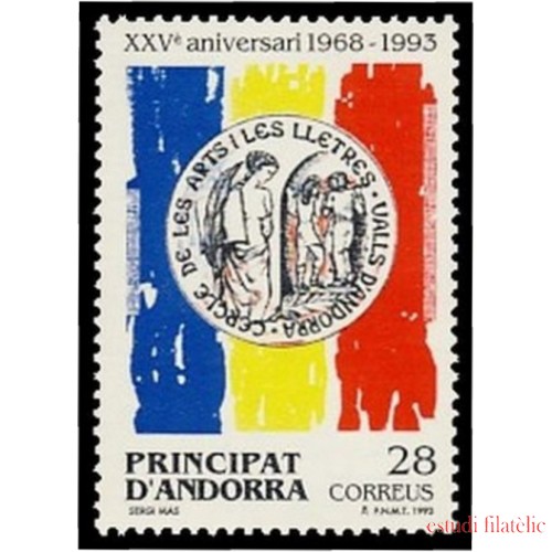 Andorra Española 238 1993  XXV Aniv. Centro Artes y Letras MNH 