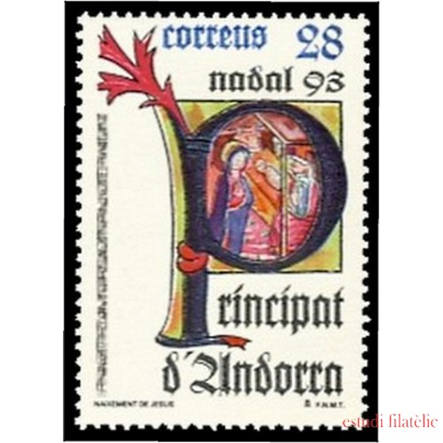 Andorra Española 239 1993  Navidad 93 MNH 