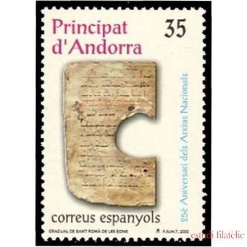 Andorra Española 282 2000 Aniv. Archivos Nacionales MNH 