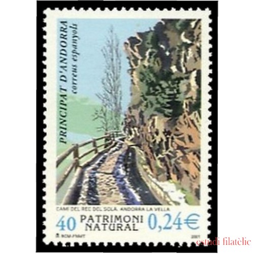 Andorra Española 284  2001 Patrimonio Natural MNH 