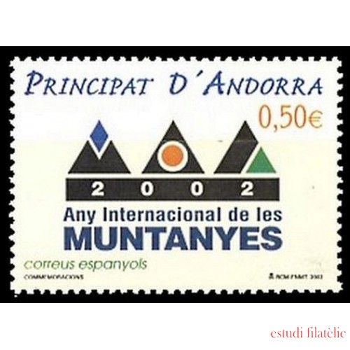 Andorra Española 294 2002 Año Internacional de las Montañas MNH 