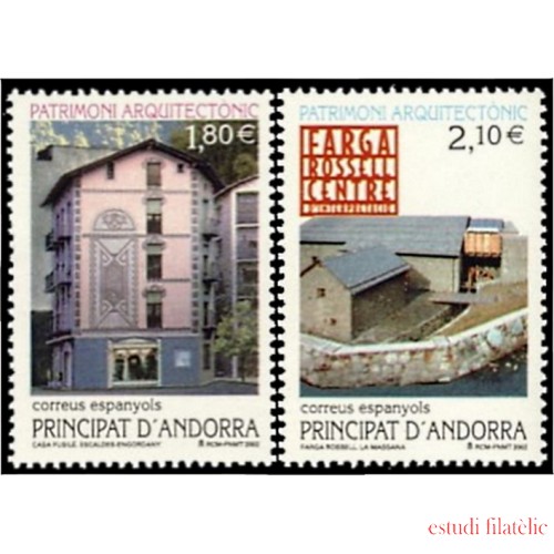 Andorra Española 296/97 2002 Arquitectura MNH 