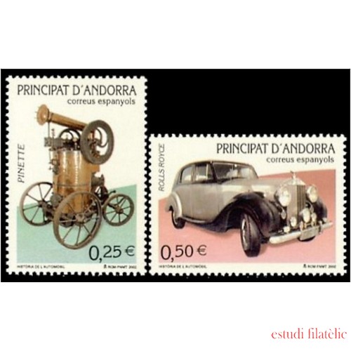 Andorra Española 298/99 2002  Historia del automóvil MNH 