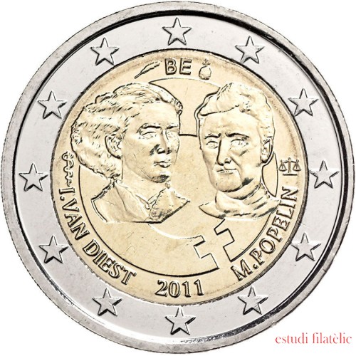 Bélgica 2011 2 € euros conmemorativos Centenario del Día Internacional de la Mujer