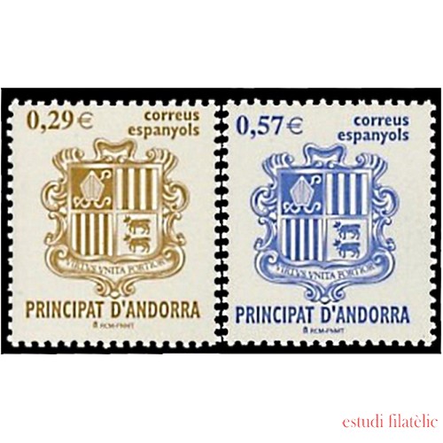 Andorra Española 335/36 2006 Principado de Andorra, escudos MNH