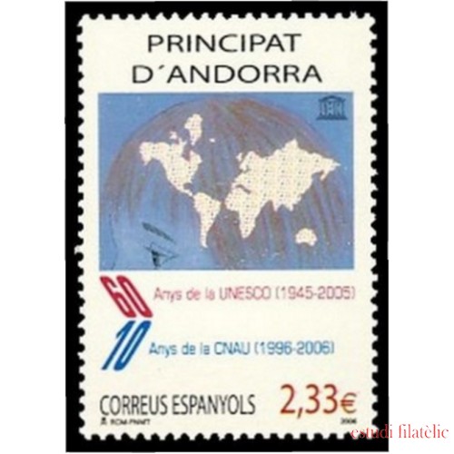 Andorra Española 341 2006 60º Aniversario de la UNESCO MNH 