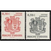 Andorra Española 343/44 2007  Principado de Andorra, escudos MNH 