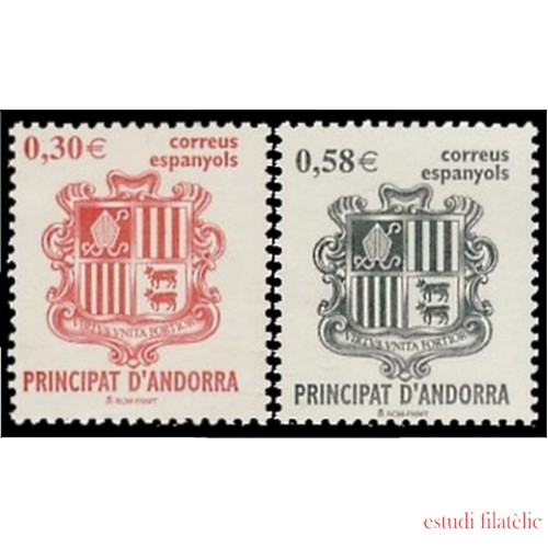 Andorra Española 343/44 2007  Principado de Andorra, escudos MNH 