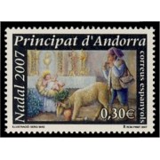 Andorra Española 351 2007  Navidad 07 MNH 