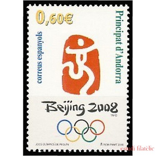 Andorra Española 358 2008 JJOO de Beijing MNH 