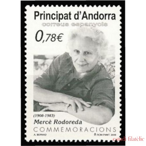 Andorra Española 364 2009 Mercè Rodoreda MNH 