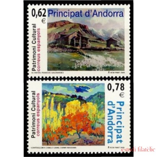 Andorra Española 369/70 2009 Patrimonio Cultural MNH 