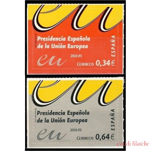 España Spain 4547/48 2010 Presidencia Española de la Unión Europea MHN