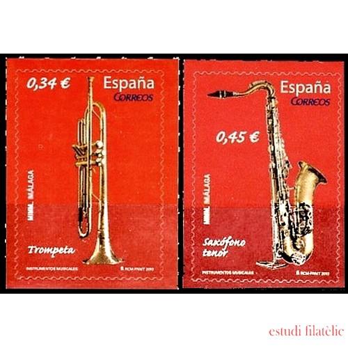 España Spain 4549/50 2010 Instrumentos Musicales MNH