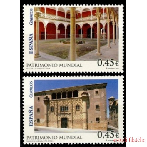 España Spain 4556/57 2010 Patrimonio Mundial MNH