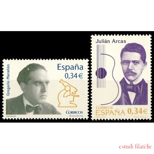 España Spain 4572/73 2010 Personajes MNH 