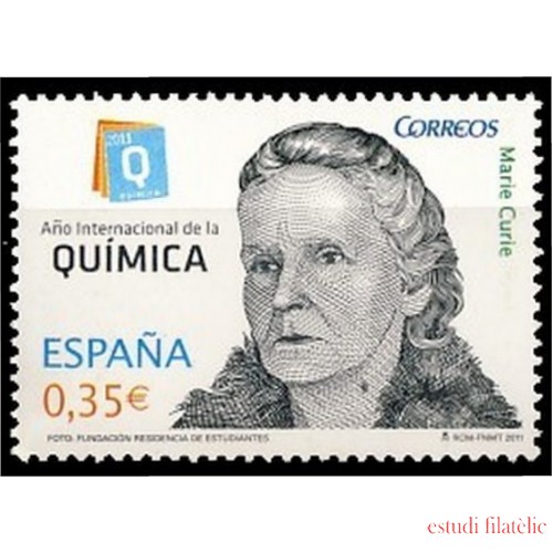 España Spain 4637 2011 Año Interquímica Premio Nobel 1911 Marie Curie MNH