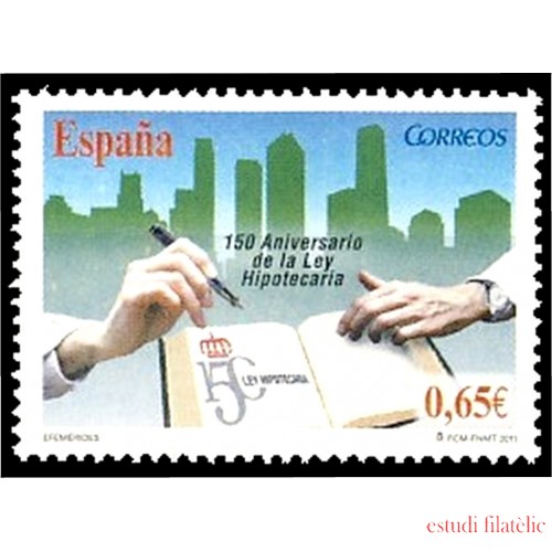 España Spain 4638 2011 150º Aniversariode la Ley Hipotecaria MNH