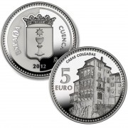 España Spain 2012 5 euros Capitales de provincia Cuenca Plata Ag