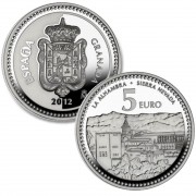 España Spain 2012 5 euros Capitales de provincia Granada Plata Ag