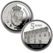 España Spain 2012 5 euros Capitales de provincia Guadalajara Plata Ag