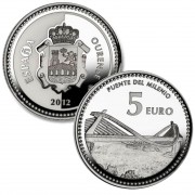 España Spain 2012 5 euros Capitales de provincia Orense Plata Ag