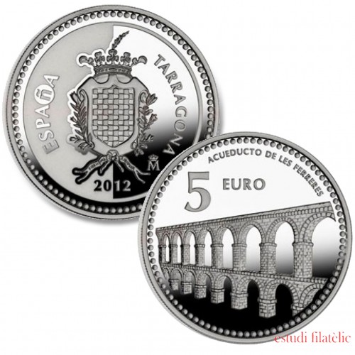 España Spain 2012 5 euros Capitales de provincia Tarragona Plata Ag