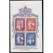 Vaticano HB 2 1958 Exposcición de Bruselas Pío XII MNH