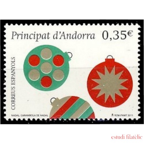 Andorra Española 390 2011 Carambola de Navidad MNH 